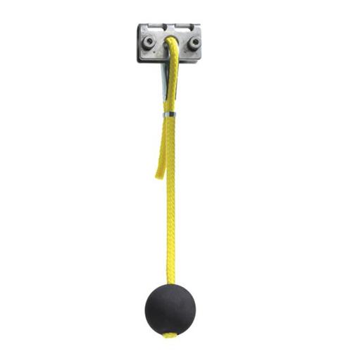 Yellow wire rope w/ball+mount. clamp 2m Accessories Emg. Pull-wire (Polyprop.)